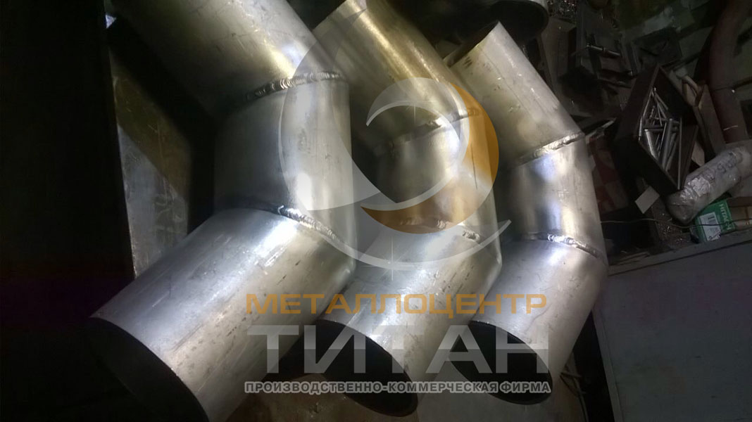 Отгрузка деталей трубопровода из титановой стали ВТ1-0